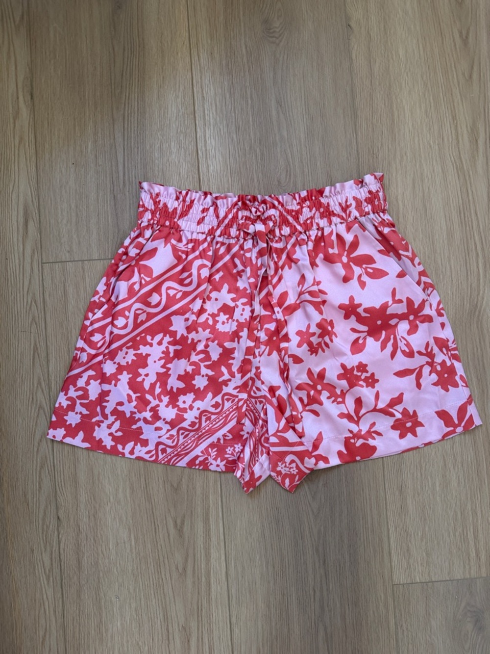 10 Crosby Derek Lam Paperbag Shorts -Pink Tile -NWT
